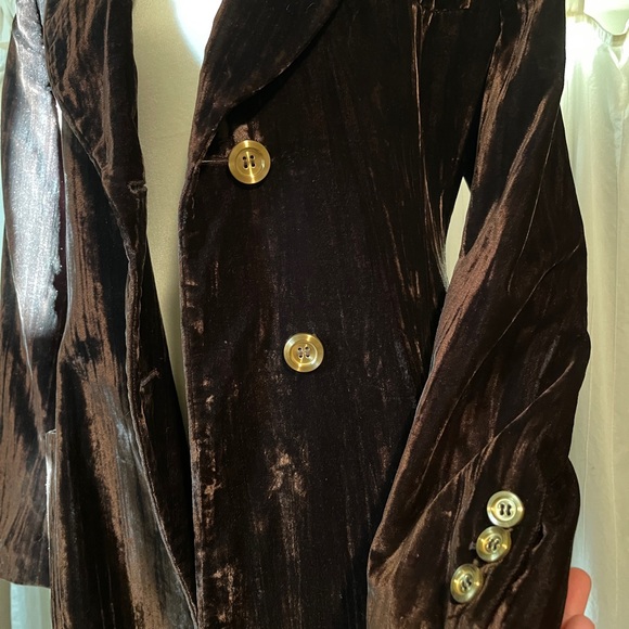 Vintage Dolce Gabbana velvet blazer skirt set - Picture 2 of 7